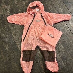Tuffo Pink Waterproof Suit with Hood